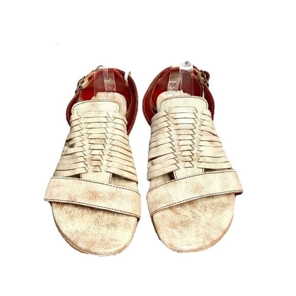 Bed Stu bone distressed leather gladiator Ingrit sandals size 10 NEW boho - Picture 2 of 8